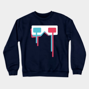 3D Anaglyph Glasses Crewneck Sweatshirt